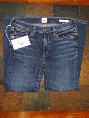 EDWIN Women's "Pixie Crop" Mid Rise Skinny Blue Jeans Size 26 NWT!!